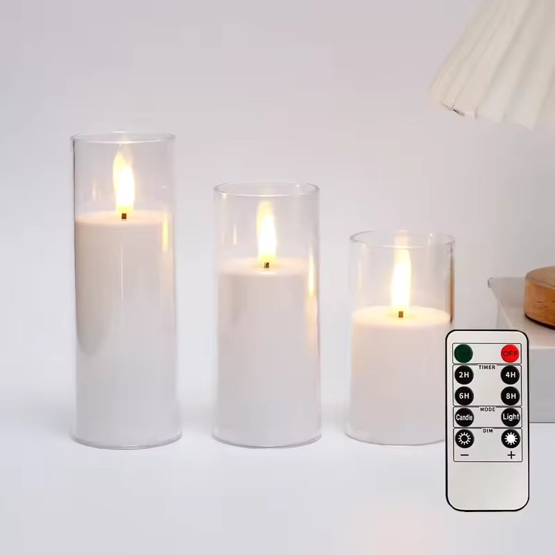 Flameless LED Candle with Timer – Wedding & Party Decor